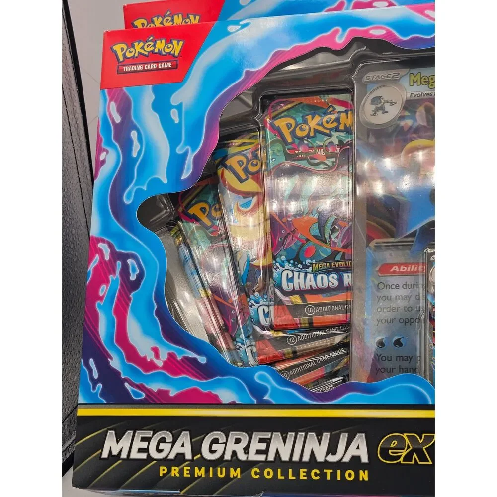 Pokémon TCG Mega Greninja ex Premium Collection Box Factory Sealed (2)